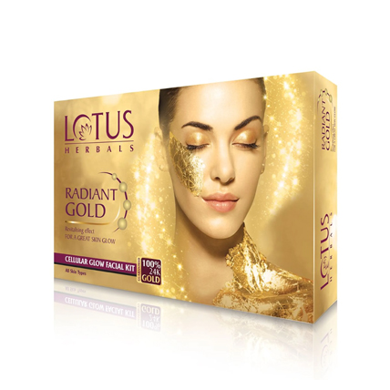 Lotus Herbals Facial Kit Radiant Gold 